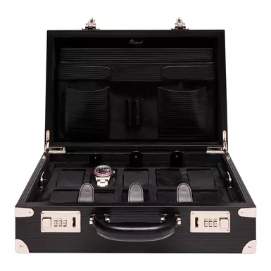 "Nova Ten" Briefcase for 10 Watches by Rapport (Black)