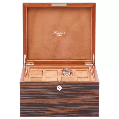 "Heritage Sixteen Macassar" Watch Box by Rapport