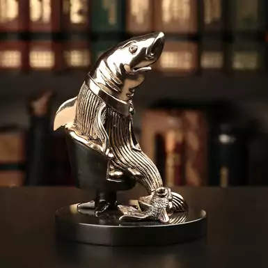 Sculpture "Business Shark" by Vizuri