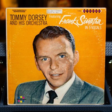 Płyta winylowa Tommy'ego Dorseya i jego orkiestry z udziałem Franka Sinatry w 5 wokalach 