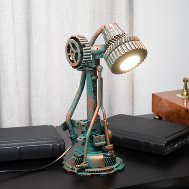 Metal lamp "Lumetall" (35 см) by Hisoshi art Studio