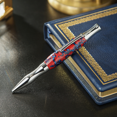 Ballpoint pen made of jewelry resin "Velmor" by Kaminsky Studio