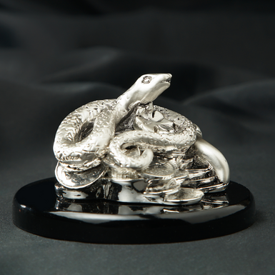 "Snake" figurine (silver) by Exetera Argenti