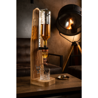 Handmade alcohol dispenser "Wood"