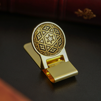Damascus Steel Money Clip "Mellifluous" by Anframa