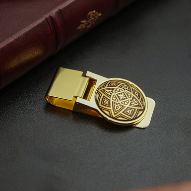 Damascus Steel Money Clip "Zenith" by Anframa