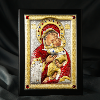 Icon "Madonna" (external size 18х24 cm) by Exetera Argenti