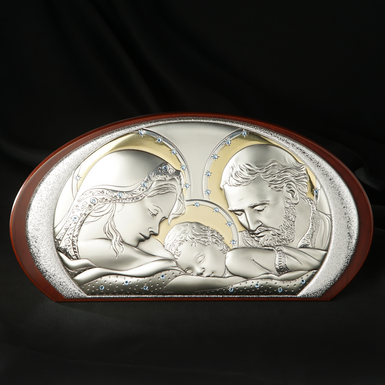 Gold and silver plated icon "Homeland" by Exetera Argenti
