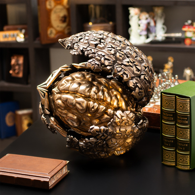 Bronze sculpture "Big Nut" by the Oziumenko Brothers