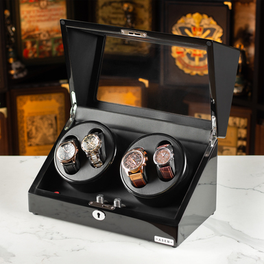 Casket for winding 4 watches "Caspian" by Asen