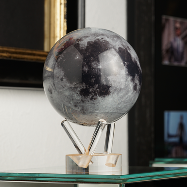 Self-rotating globe "Moonlight" by Mova (Ø11,4 cm)