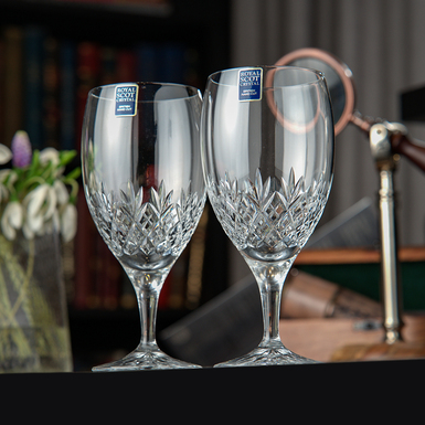 Crystal beer glasses "Edinburgh"  (2 pcs) by Royal Buckingham, Great Britain 
