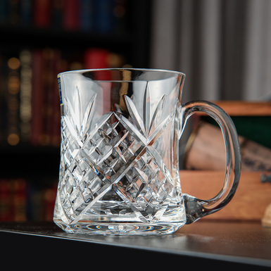 Crystal beer mug "Elgin" by Royal Buckingham, Great Britain