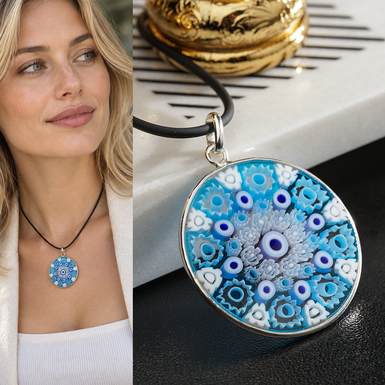 Murano glass pendant "Moonlight" (Ø 31 mm.)