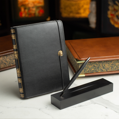 Gift Set – Diary "Strategist" and Eternal Pencil "Cambiano Black Edition" by Pininfarina