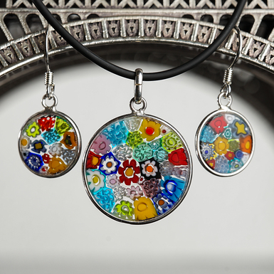Murano glass jewelry set "Desire"