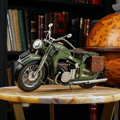 Metal Model Motorcycle BMW R12 1959 (35 cm) by Nitsche (Retro Styled)