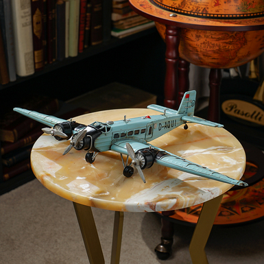Metal model of the JU-52 Riffelbltch aircraft from 1932 (36 cm) by Nitsche (made in retro style)