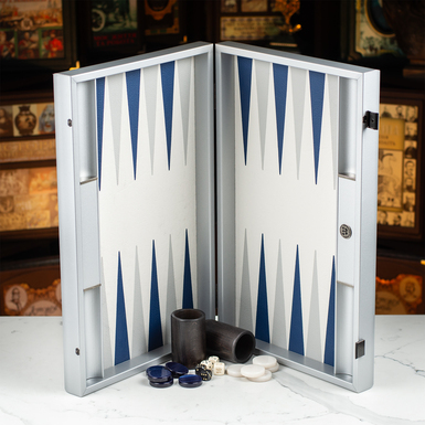 Handmade backgammon "Strategy" from high-quality eco-leather by Manopoul