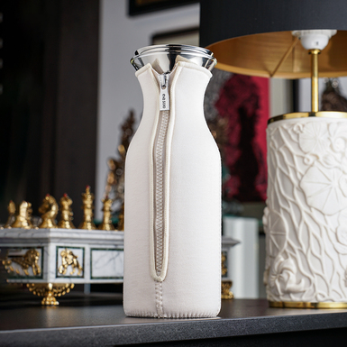 Carafe (thermos) "Soft coconut" made of stainless steel with a case included from Eva Solo