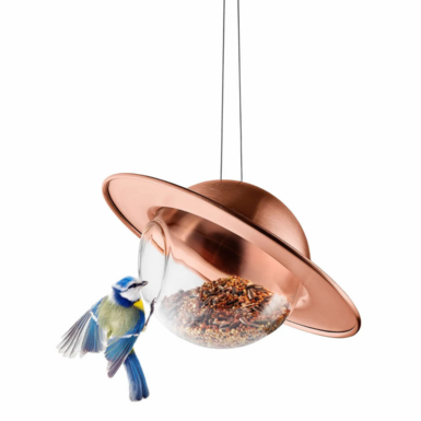 Miedziany karmnik dla ptaków „Saturn” autorstwa Evy Solo
