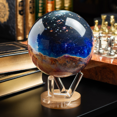 Self-rotating globe "JAMES WEBB CARINA NEBULA" (diameter 15.3 cm) vy Mova