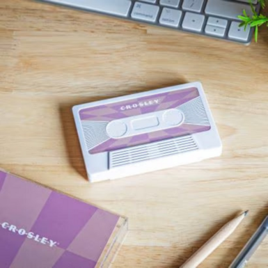 Pink Cassette Tape Bluetooth Speaker by Crosley