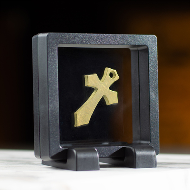 Titanium cross "Faith" (golden) by Calti