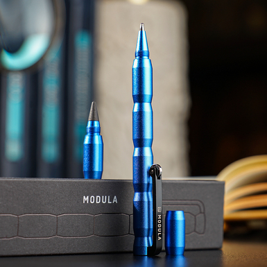 Modular 2-in-1 writing instrument "Dualita" (ballpoint pen, fountain pen) by Pininfarina