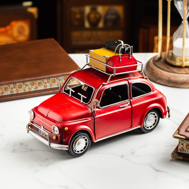 Metal model of the Fiat 500 Topolino car (24 cm) by Nitsche (made in retro style)