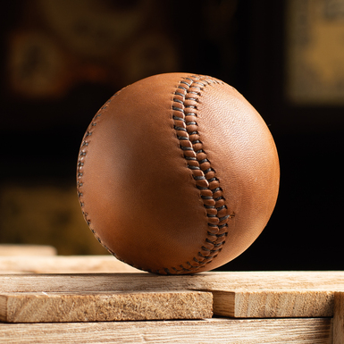 Vintage leather baseball from Nitsche (replica)