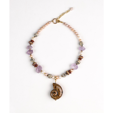 FEDITA necklace with nautilus shell pendant by SAMOKISH
