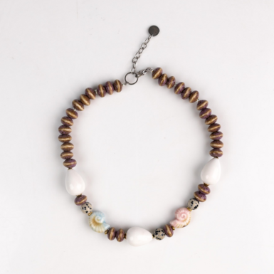 MARINA with jasper and ceramics pendant by SAMOKISH