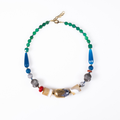 ODETTE with agates and jasper pendant by SAMOKISH