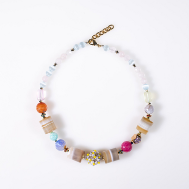 CANDY with mixed stones pendant by SAMOKISH
