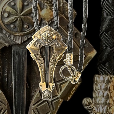 Brass pendant "Drymba" by ARHAIKA