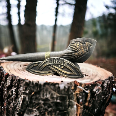 Ash cradle Crows with brass by ARHAIKA