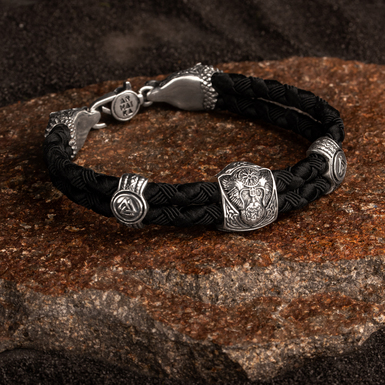 Men's Silver Bracelet "One Almighty" by Arhaika