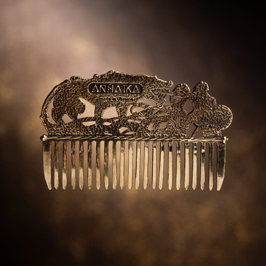 Pandora brass Fenrir comb by Arhaika