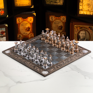 Mythic Clash Chess Set with Resin Board and Hand Painted Themed Pieces by ITALFAMA