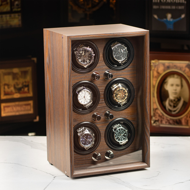 Asen "Derec" watch winding box for six watches