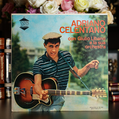 Вінтажна вінілова платівка Adriano Celentano – Con Giulio Libano E La Sua Orchestra 