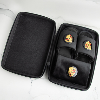Men's gift set of slippers and a case "Porsche"
