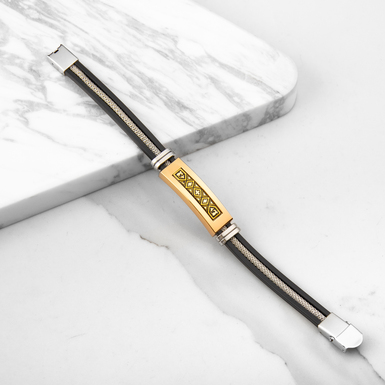 Men's Octup bracelet with gold plating from the Anframa brand
