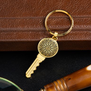"Key" keychain with gold plating from the Anframa