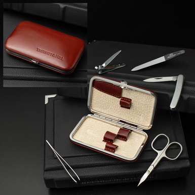 5-Piece Manicure Set "Tan" by Truefitt & Hill London