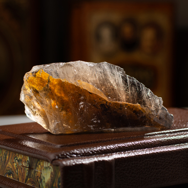 Druzy of smoky quartz (rauchtopaz) "Aurum" by Stone art designe (219 g)