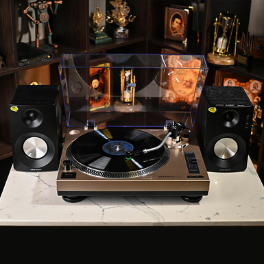 Crosley KT100 K-Series Turntable System - Champagne Vinyl System