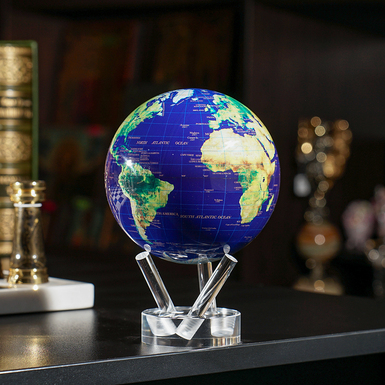 Self-rotating globe "Orbital view" (diameter 11.4 cm) from Mova