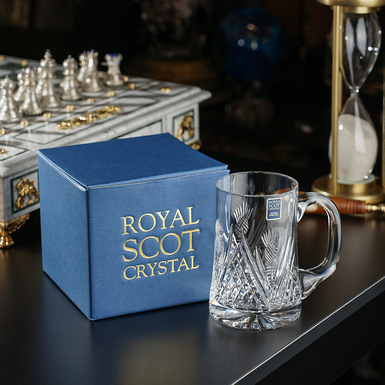 Crystal beer mug "Scotland" by Royal Buckingham, United Kingdom